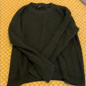 Dark green, warm sweater